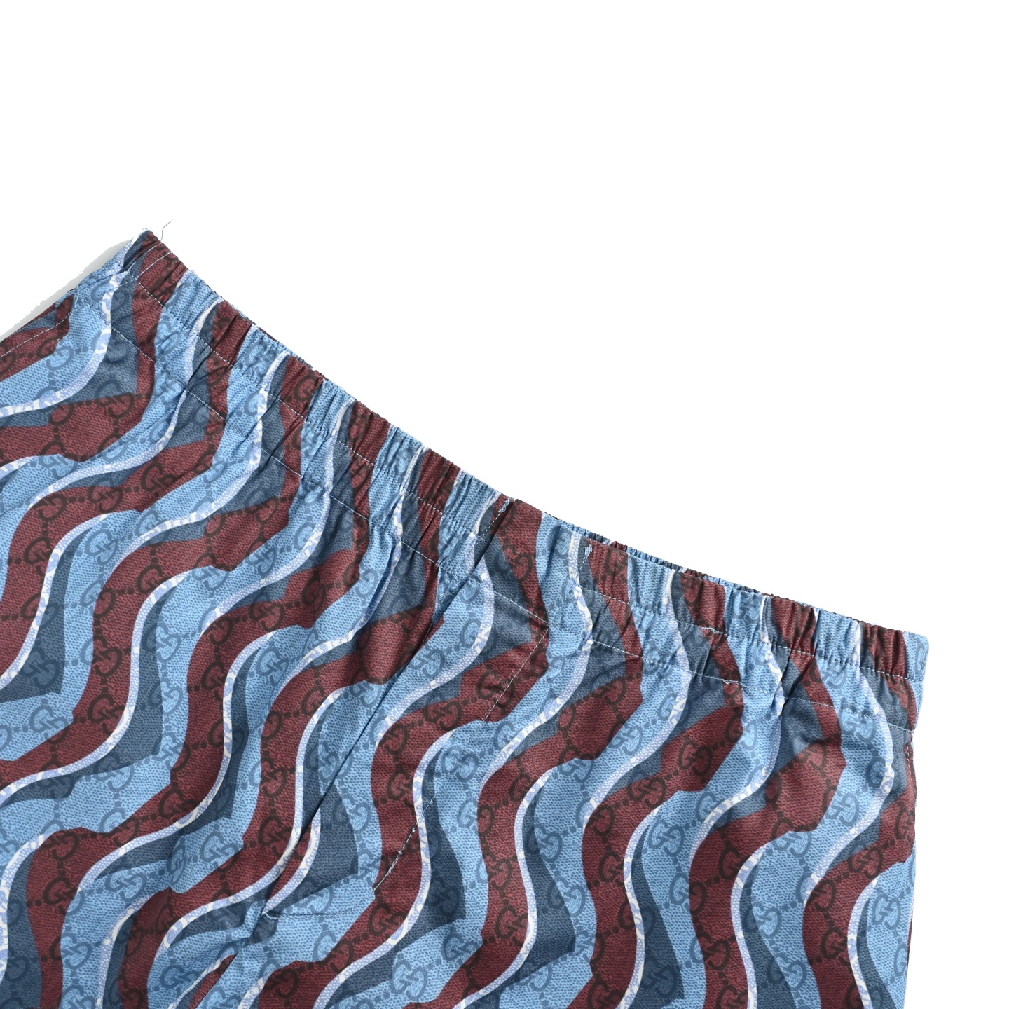 Gucci 25ss all over print snake pattern short sleeve shorts