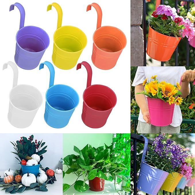 🎍🎍Metal Bucket Hanging Flower Pot(🌺Flash Sale - 50% Off)
