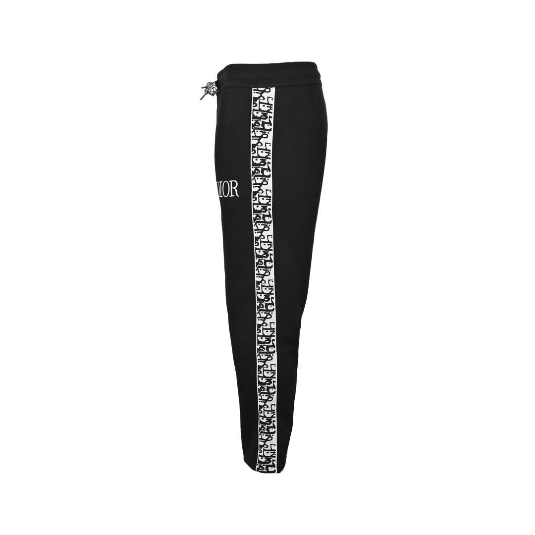 Dior 24Fw CD side print ribbon trousers set