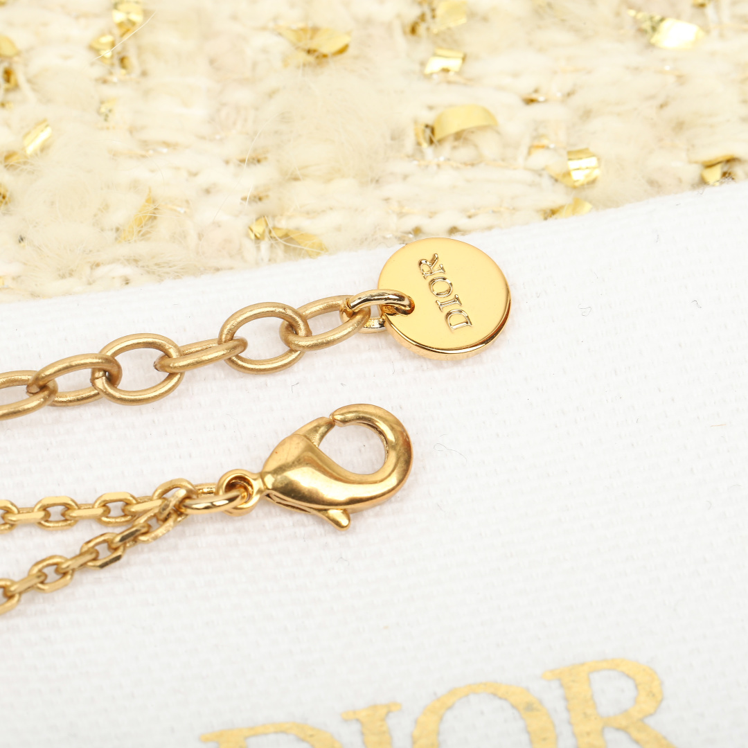 Dior Double Chain Pearl Bracelet