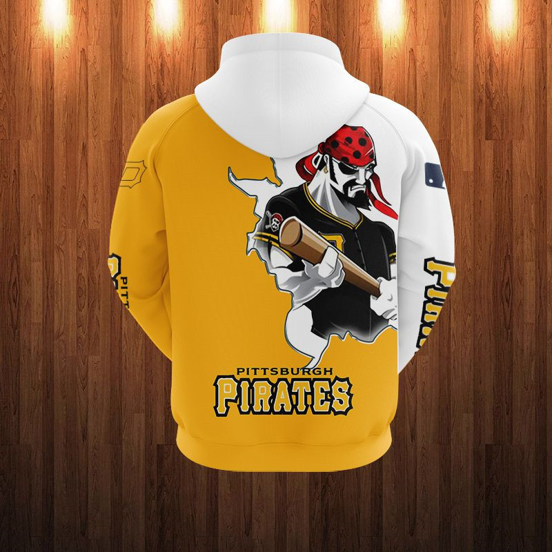 PITTSBURGH PIRATES HOODIES 3D MASCOT DESIGN