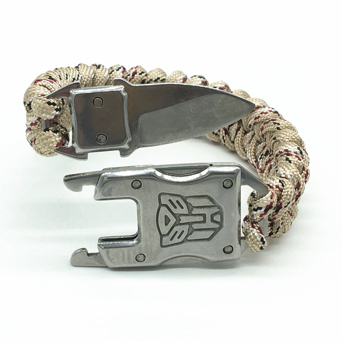 Outdoor Survival Paracord Bracelet Knife