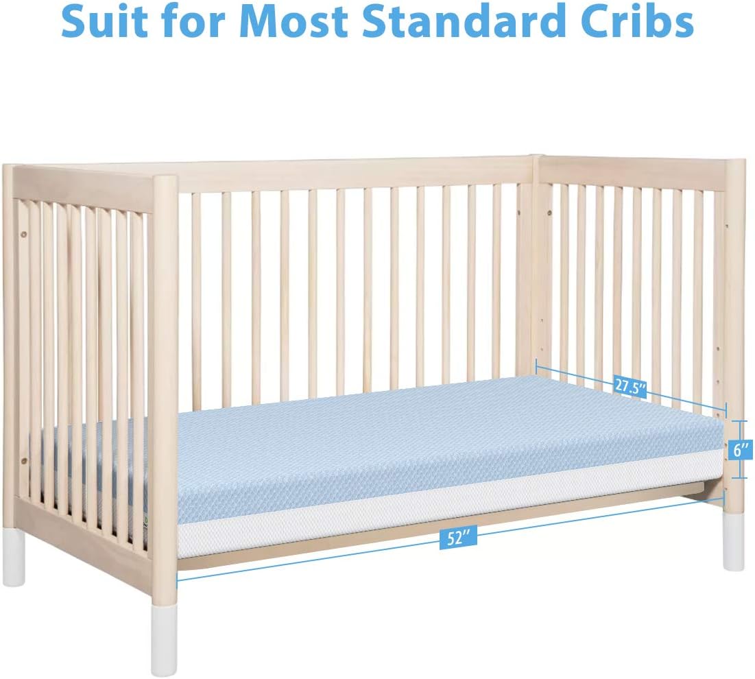 Dourxi Crib Mattress Dual Sided Comfort Memory Foam Toddler Bed Mattress