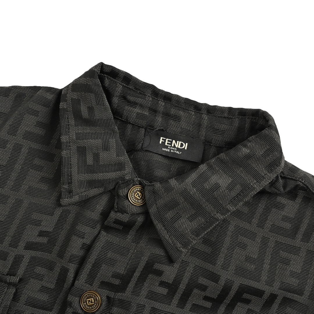 Fendi 24Fw FF all-over jacquard suit shirt jacket