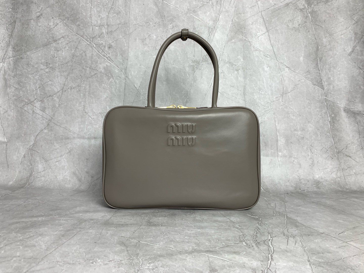 Miu Miu Brown Leather Briefcase 5BB117