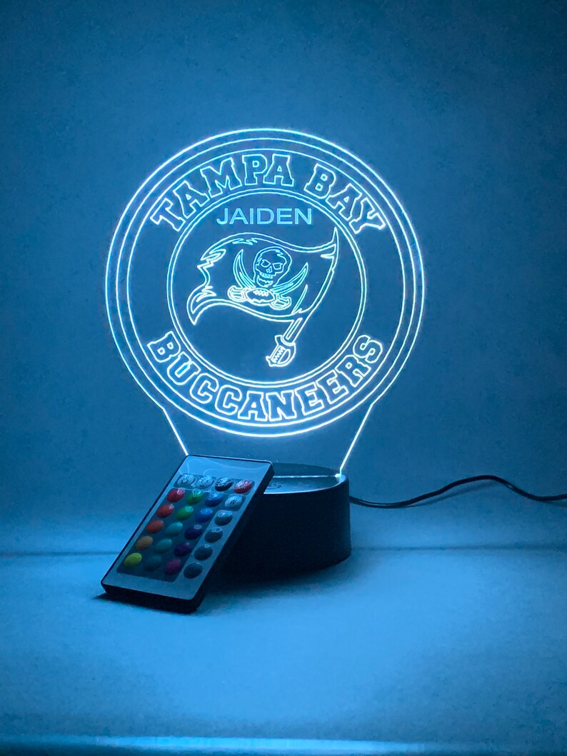 TAMPA BAY BUCCANEERS 3D LAMP PERSONALIZED