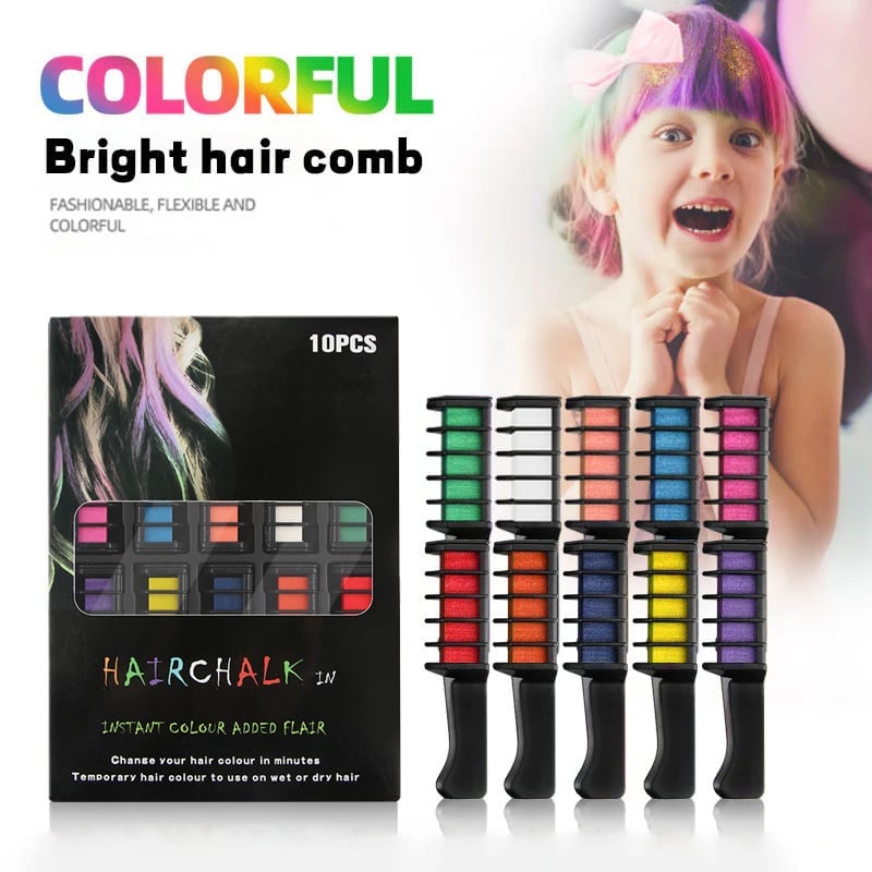 🎉Final Day! Grab 49% OFF-🌈10-Color Hair Dye Comb🌈