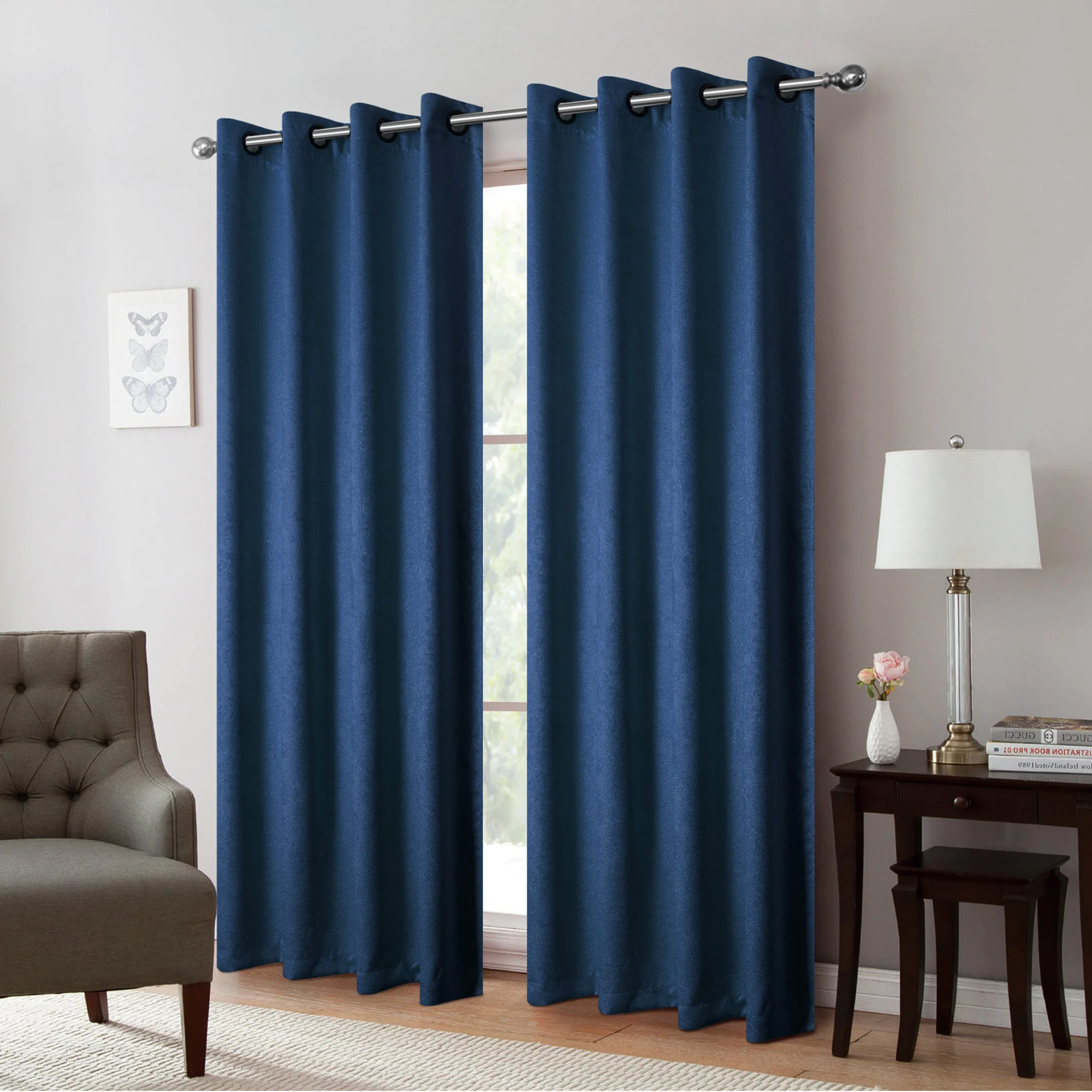 Isla Thermal Room Darkening Grommet Window Panel, 54x84 Inches