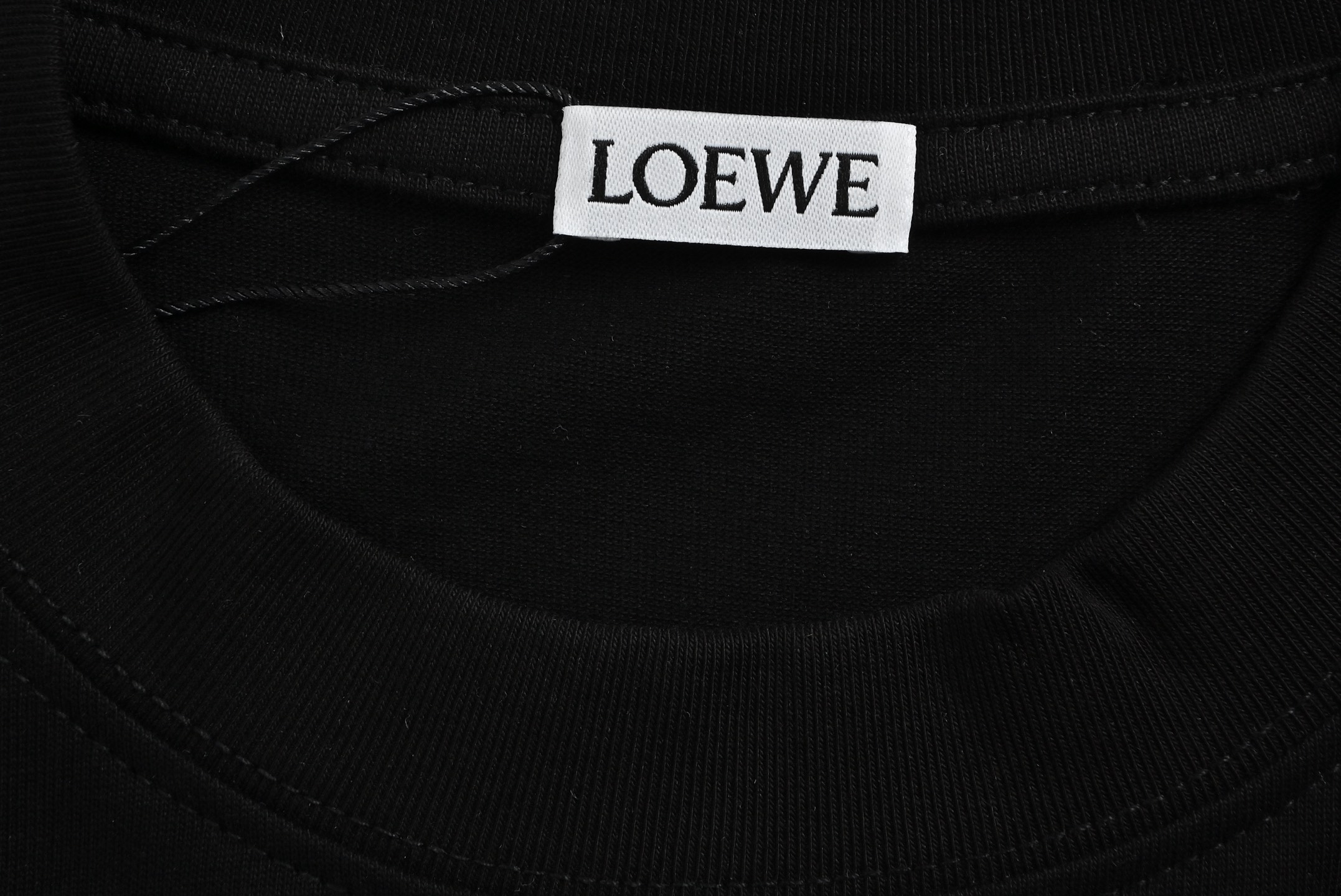 Loewe 24ss misplaced embroidered logo short sleeve