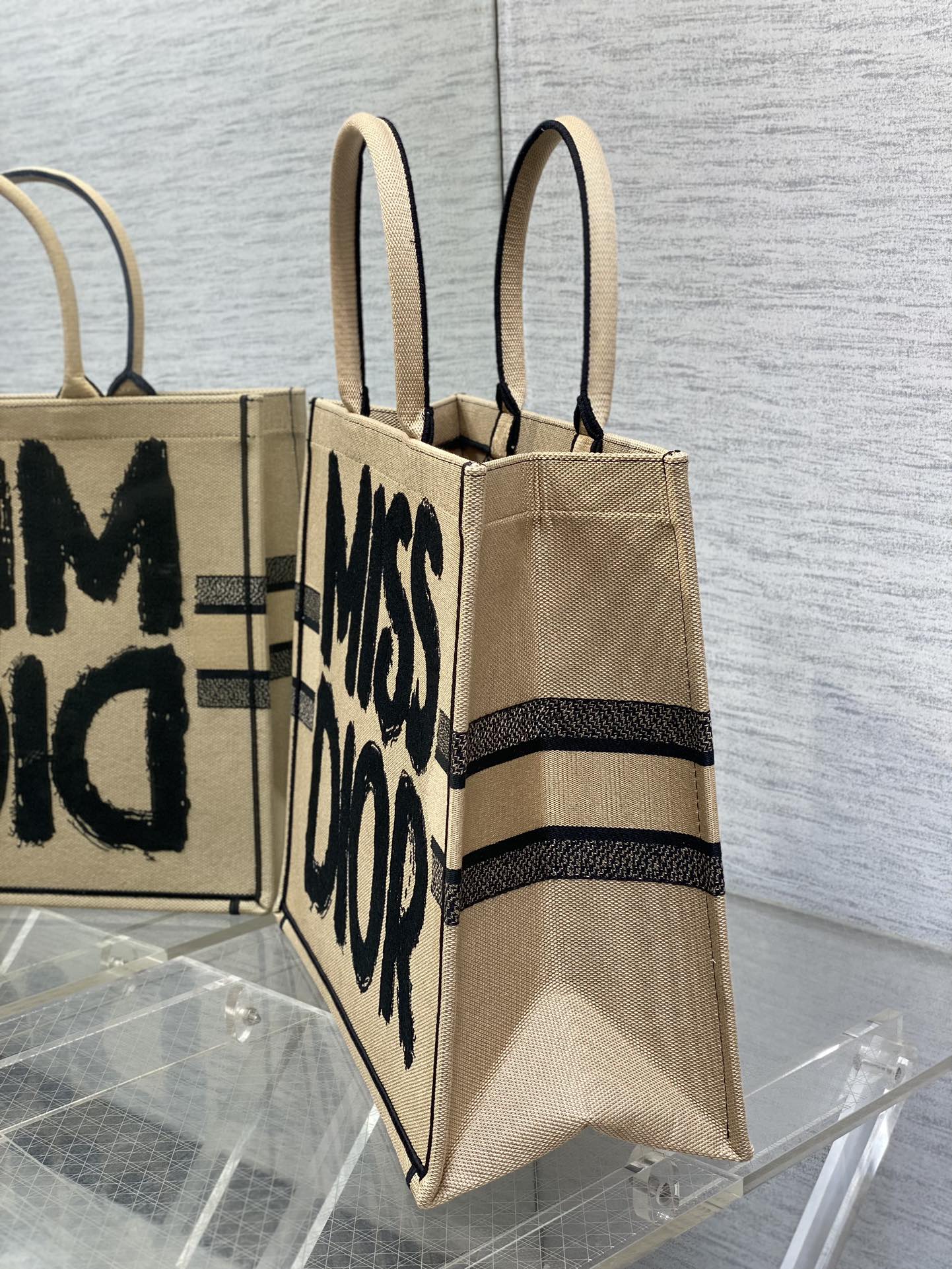 Dior Miss Embroidered Tote Shopping Bag