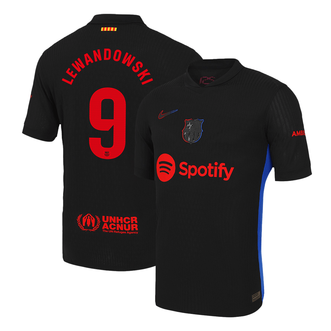 Authentic LEWANDOWSKI #9 Barcelona Away Football Shirt 2024/25