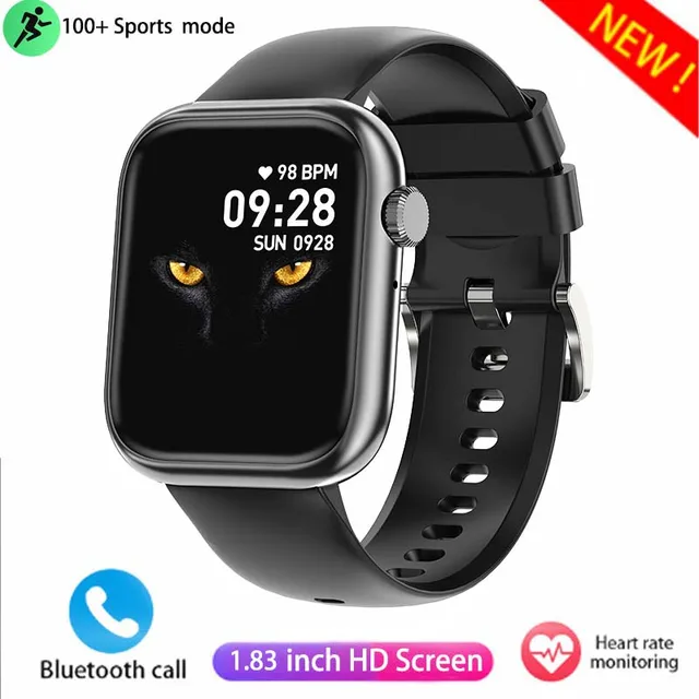 New men's HD Bluetooth Call smartwatch 1.83-inch full screen Touch 100+ Sports mode 250mah capacity battery for Huawei Xiaomi