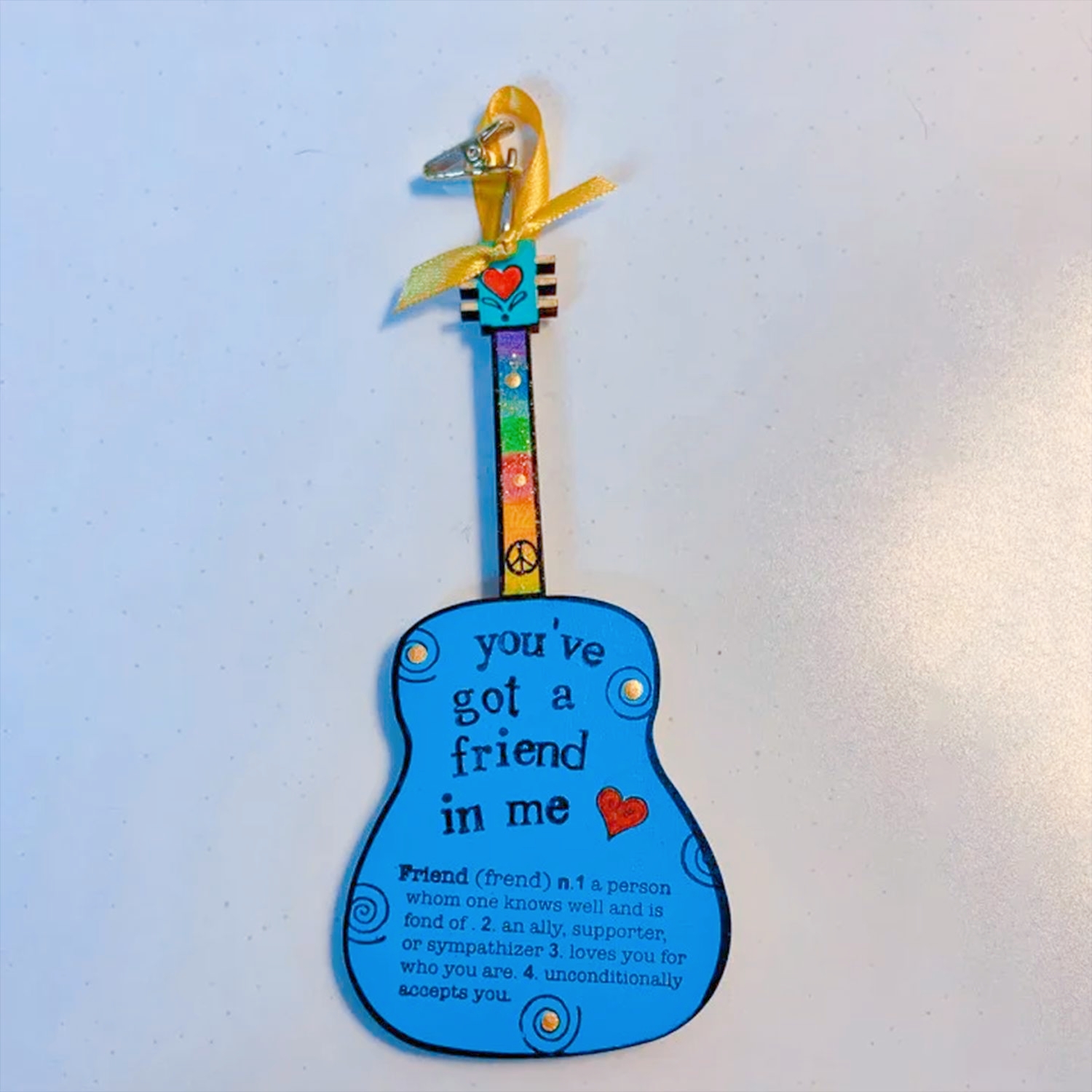 🌲Early Christmas Sale 49% OFF🌲You've Got a Friend In Me 💖 Guitar Ornament - Handmade