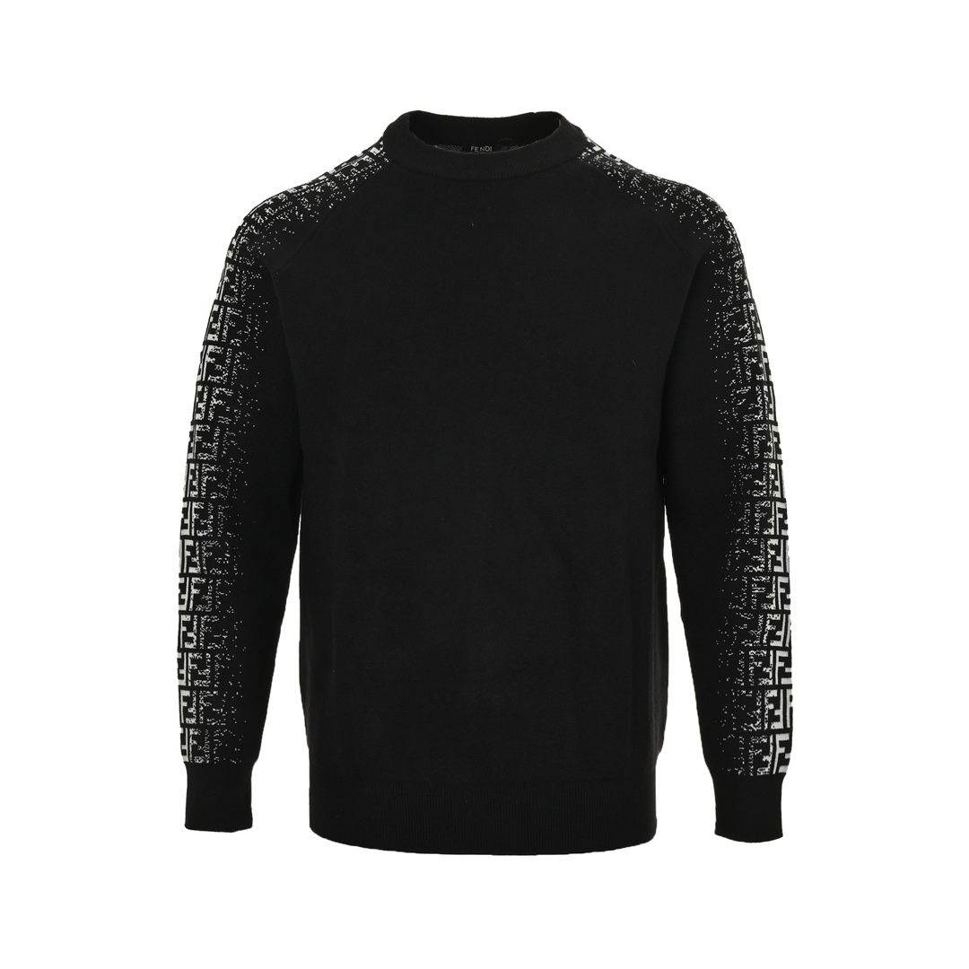 Fendi 24Fw arm gradient FF jacquard knit sweater