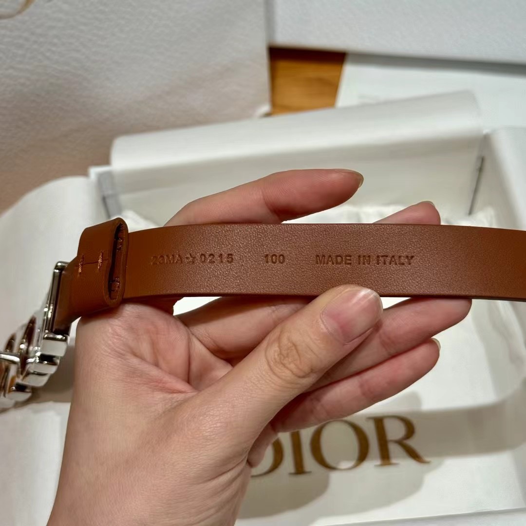 Dior Cowhide Women's Belt 2.0CM Width