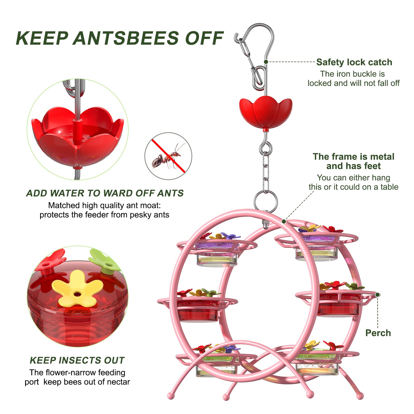 ❤️Mother's Day Sale 60% OFF❤️Ferris Wheel Hummingbird Feeders🐦