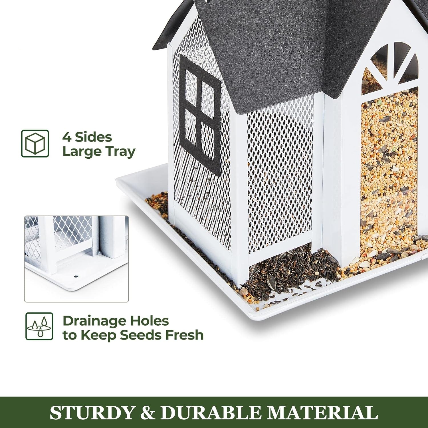 💖2024 Bird Feeder House for Outside Metal Mesh Wild Bird Feeder--Free Shipping Today!