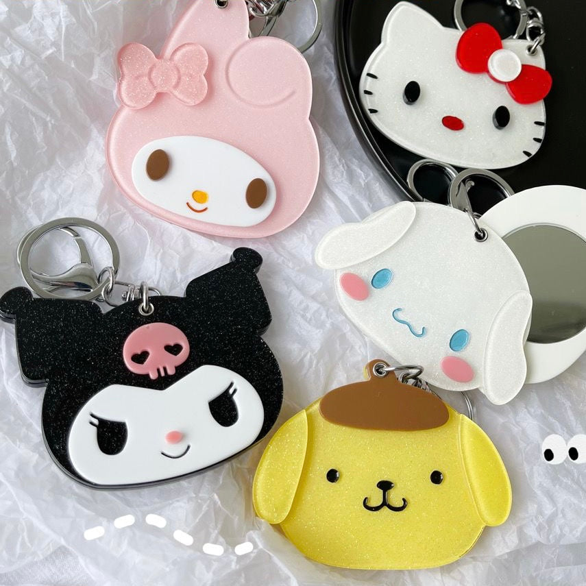 Sanrio Slider Mirror Keychain