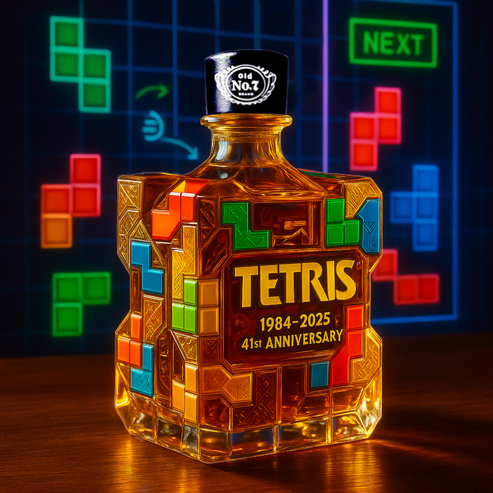 TETRIS 41th Anniversary Whisky Bottle