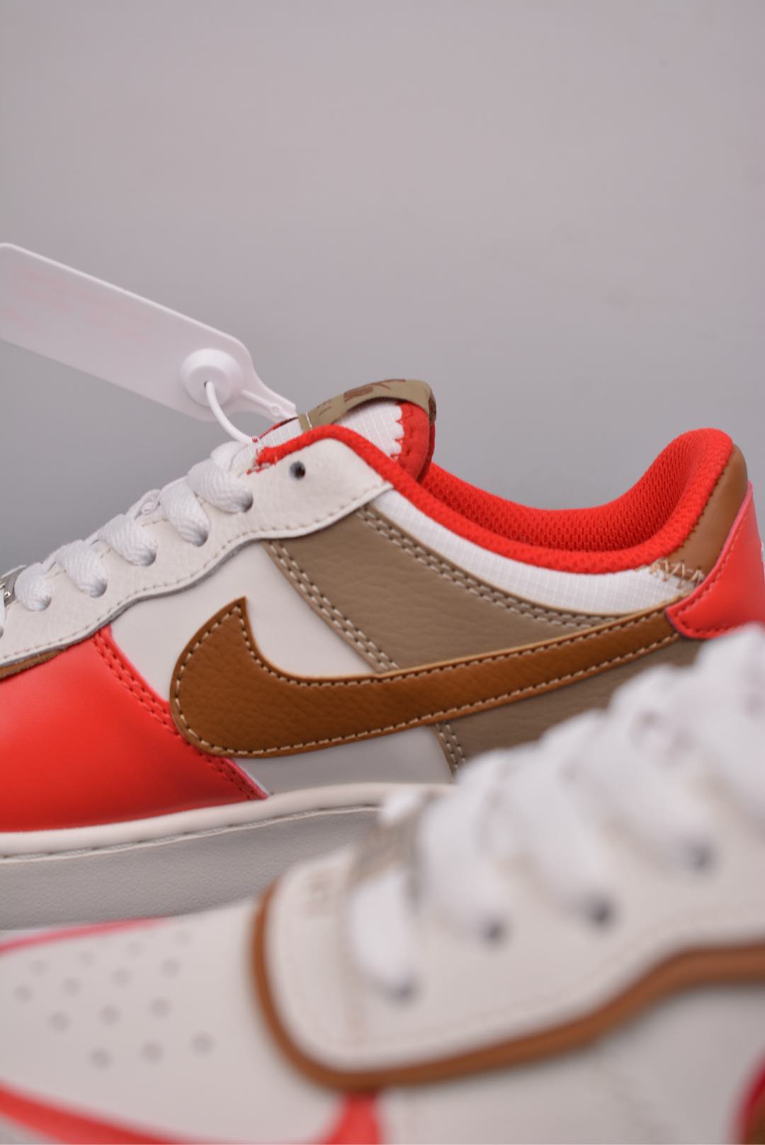 2025 Snake Year Limited Edition Nike Air Force 1 Low White and Red HQ3400-030