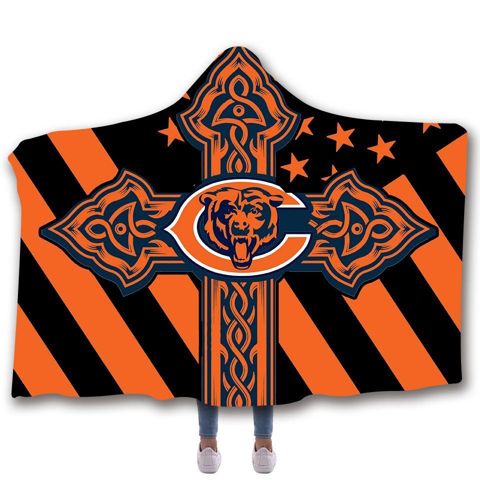 CHICAGO BEARS CLASSIC 3D HOODED BLANKET