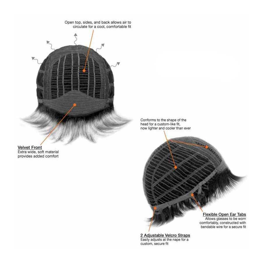 Luna 072 Collar Length Straight Bob Hair Wig for Black Women
