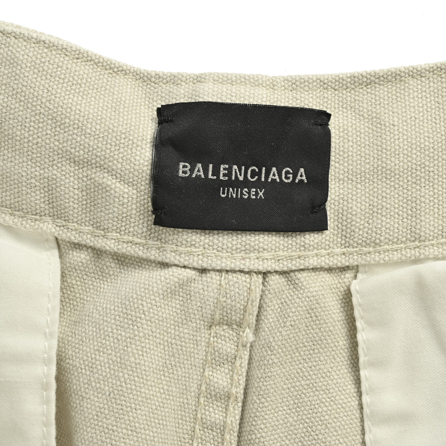Balenciaga 25ss light grey distressed shorts