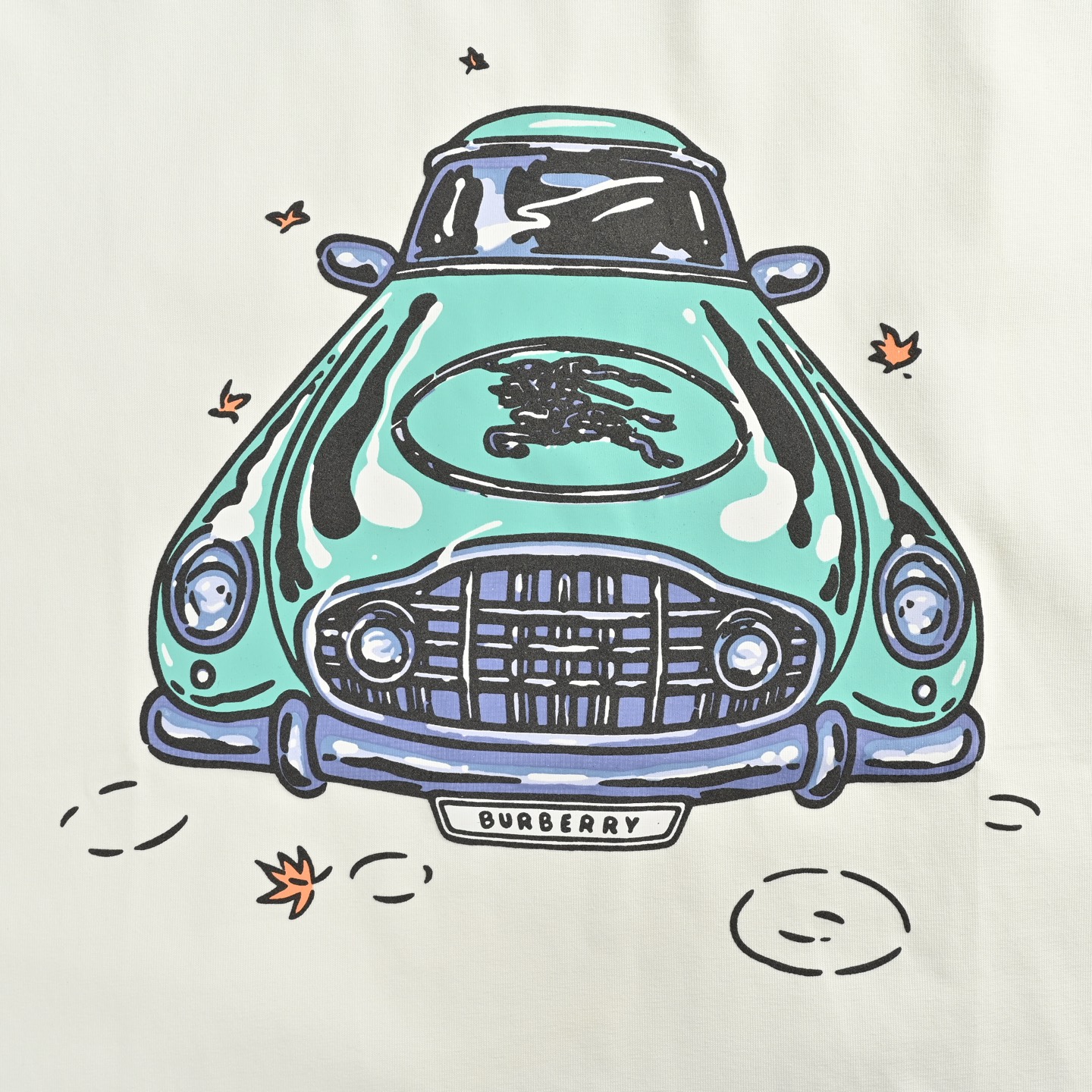 Burberry 25ss classic car foam print short sleeve