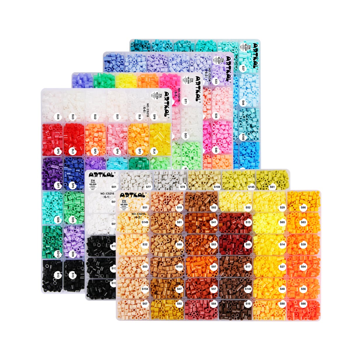 (216) Full Colors Box Set S-5mm Midi Artkal beads CS216 (Excludes 2024 new colors)