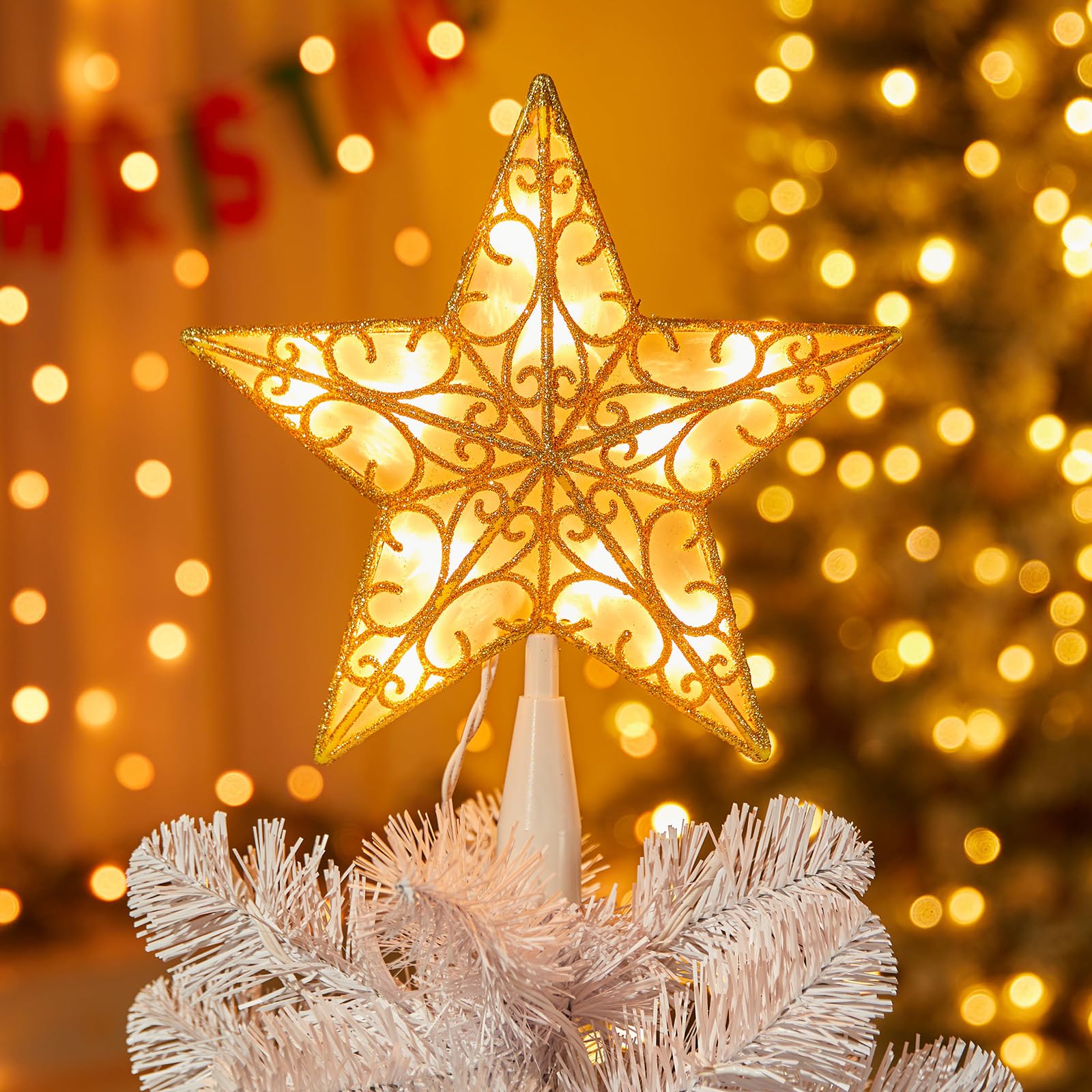 🎄Early Christmas Sale 49% OFF🎄Christmas Tree Topper Star Lights