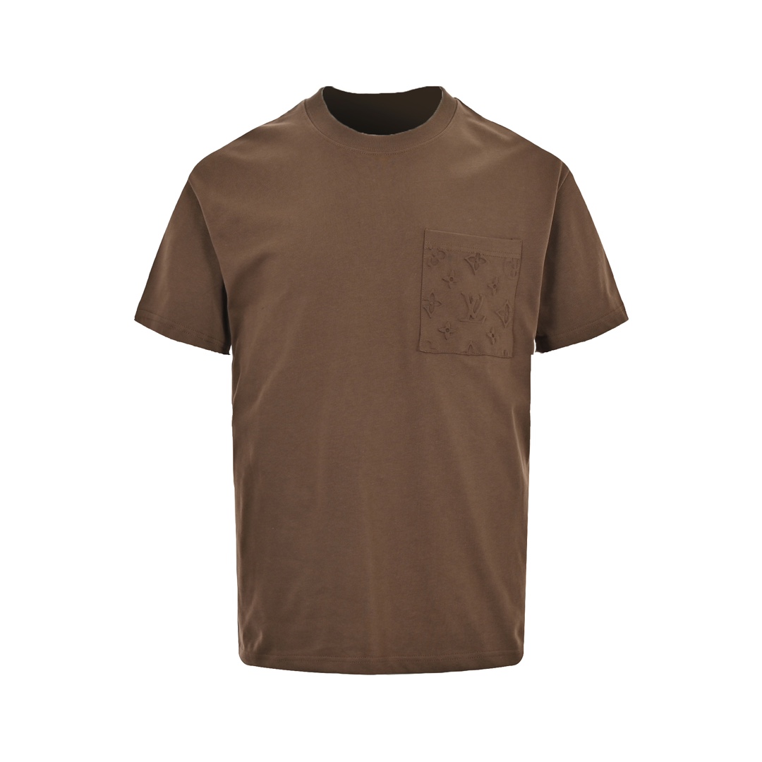 Louis Vuitton 24ss pocket monogram embossed short sleeve