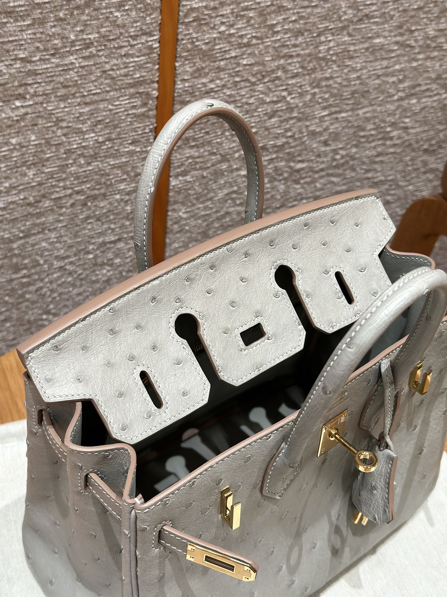 Hermes Birkin 80Girs Perle (Handmade to order)