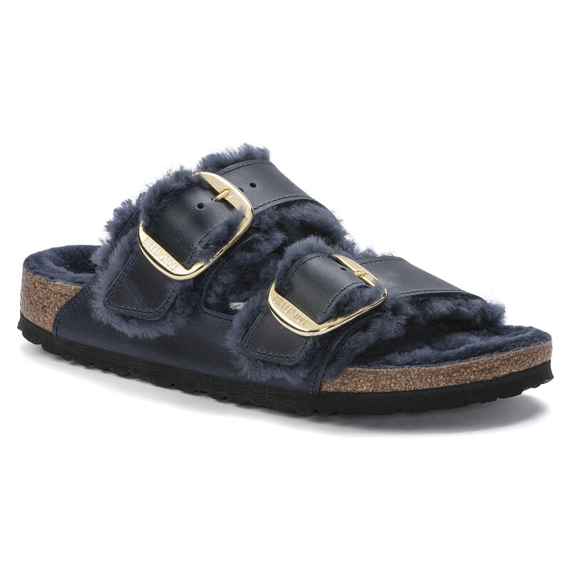 Arizona Big Buckle Shearling Oiled Leather B-13268