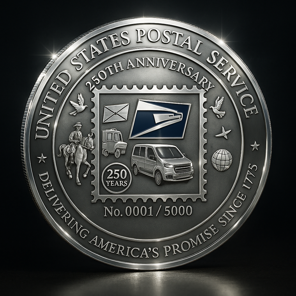 USPS 250th Anniversary Commemorative Coin – Limited Edition