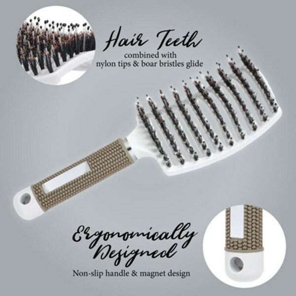 (Mother's Day HOT SALE-50% OFF) Detangler Bristle Nylon Hairbrush -Buy 2 Get Extra 10% OFF
