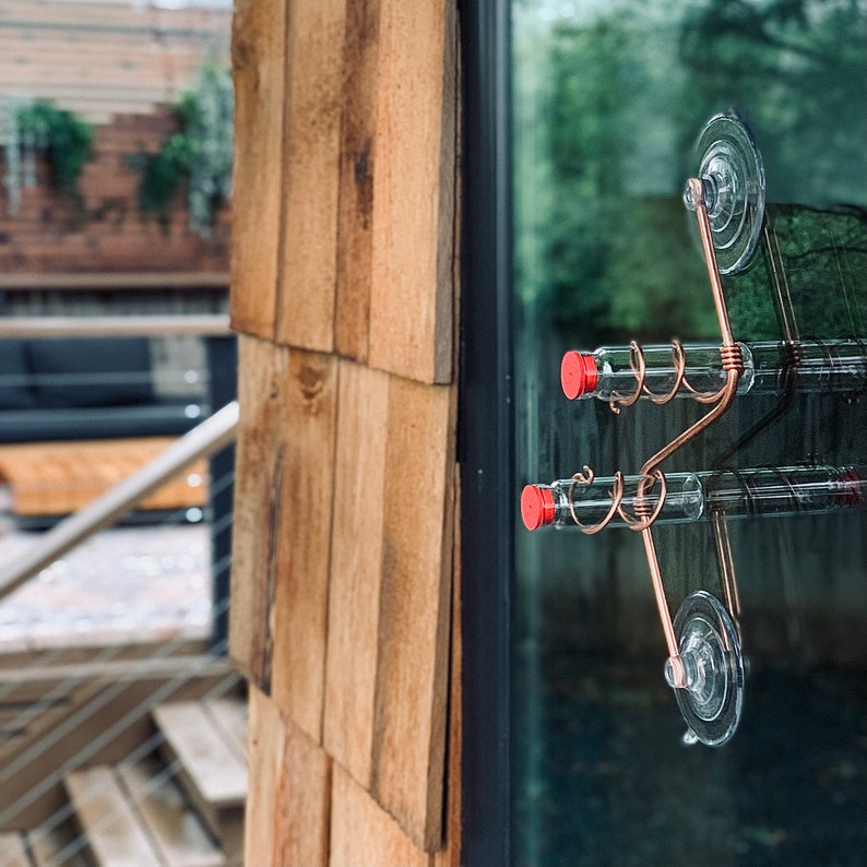 🔥Last Day 50% OFF🔥Geometric Window Hummingbird Feeder🐦BUY 3 GET 2 FREE & FREE SHIPPING