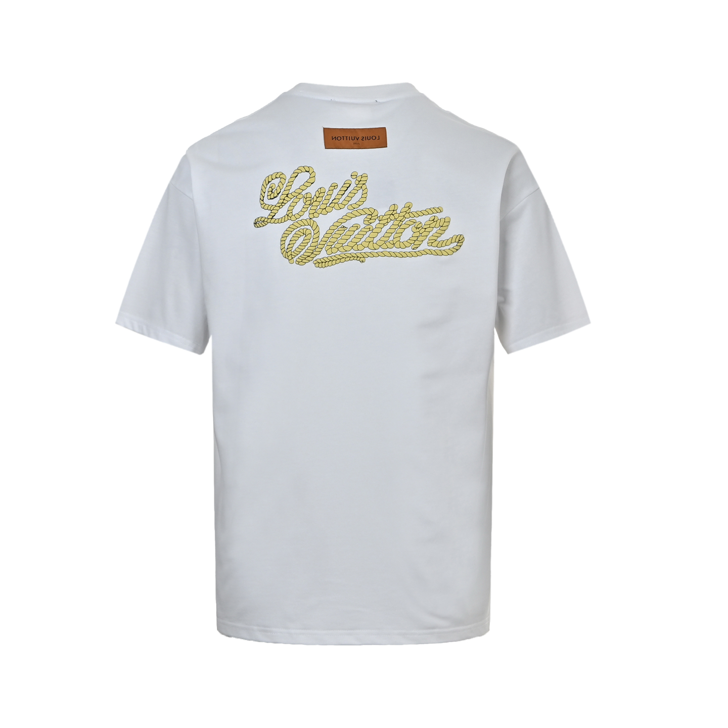 Louis Vuitton 25ss hemp rope embroidered short sleeve