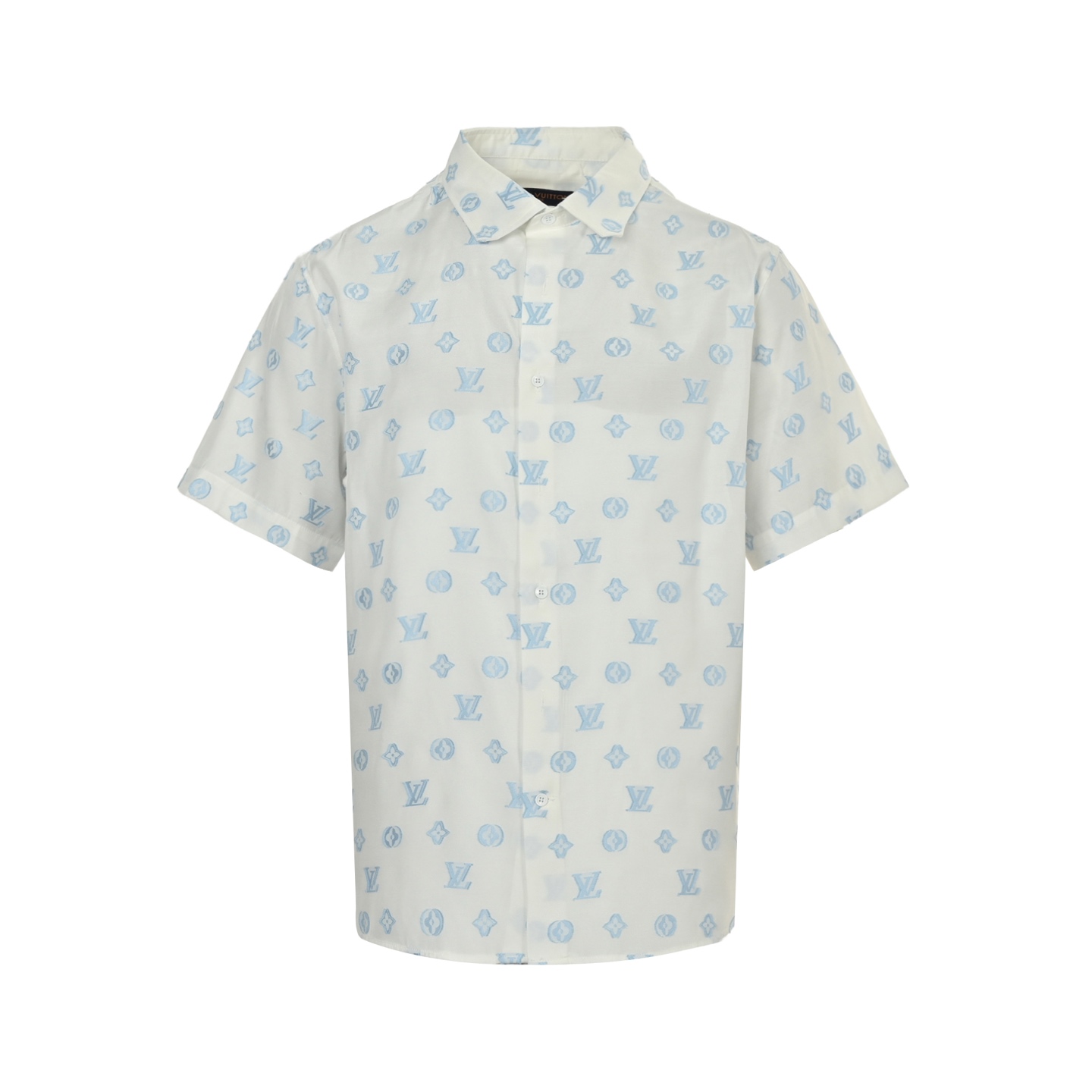 Louis Vuitton 25ss jacquard printed monogram short-sleeved shirt