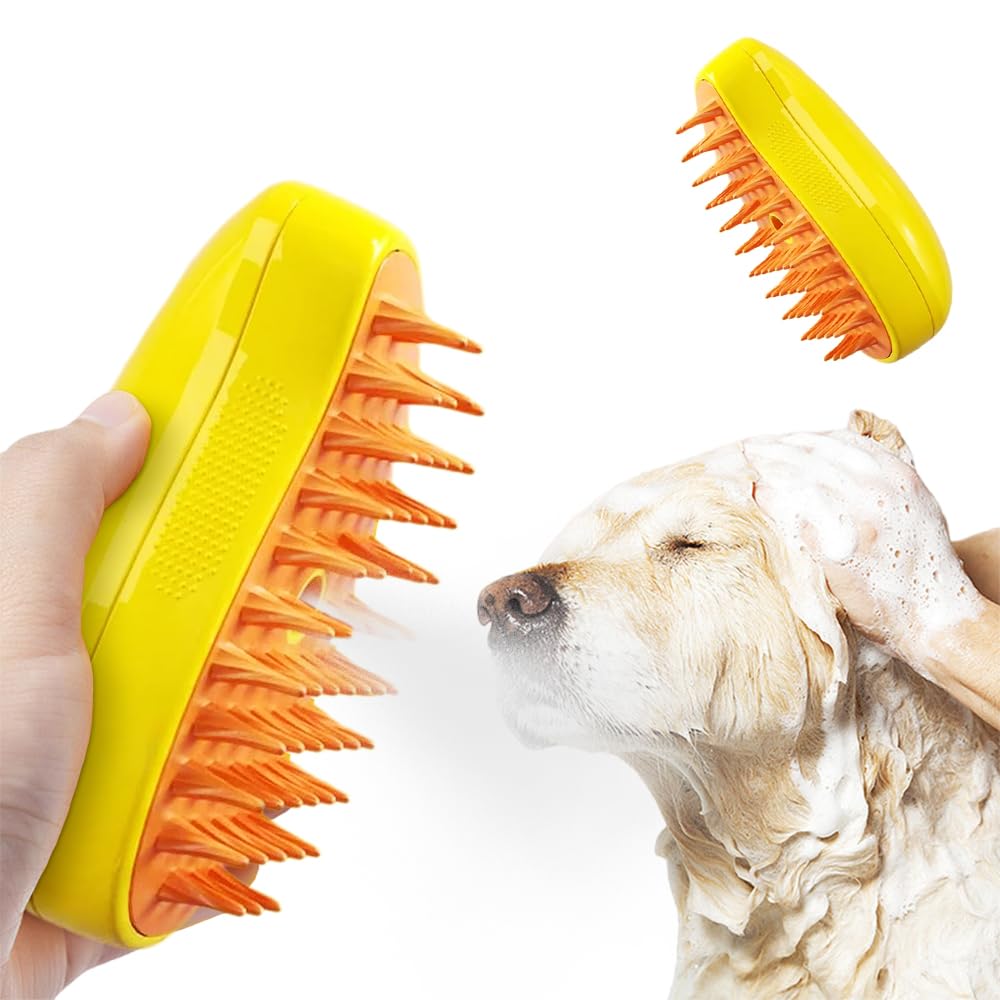 Self Cleaning Cat Steamy Brush, Cat Steamy Brush for Massage