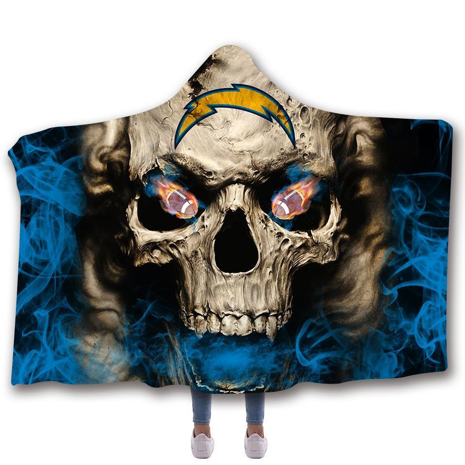 LOS ANGELES CHARGERS CLASSIC 3D HOODED BLANKET