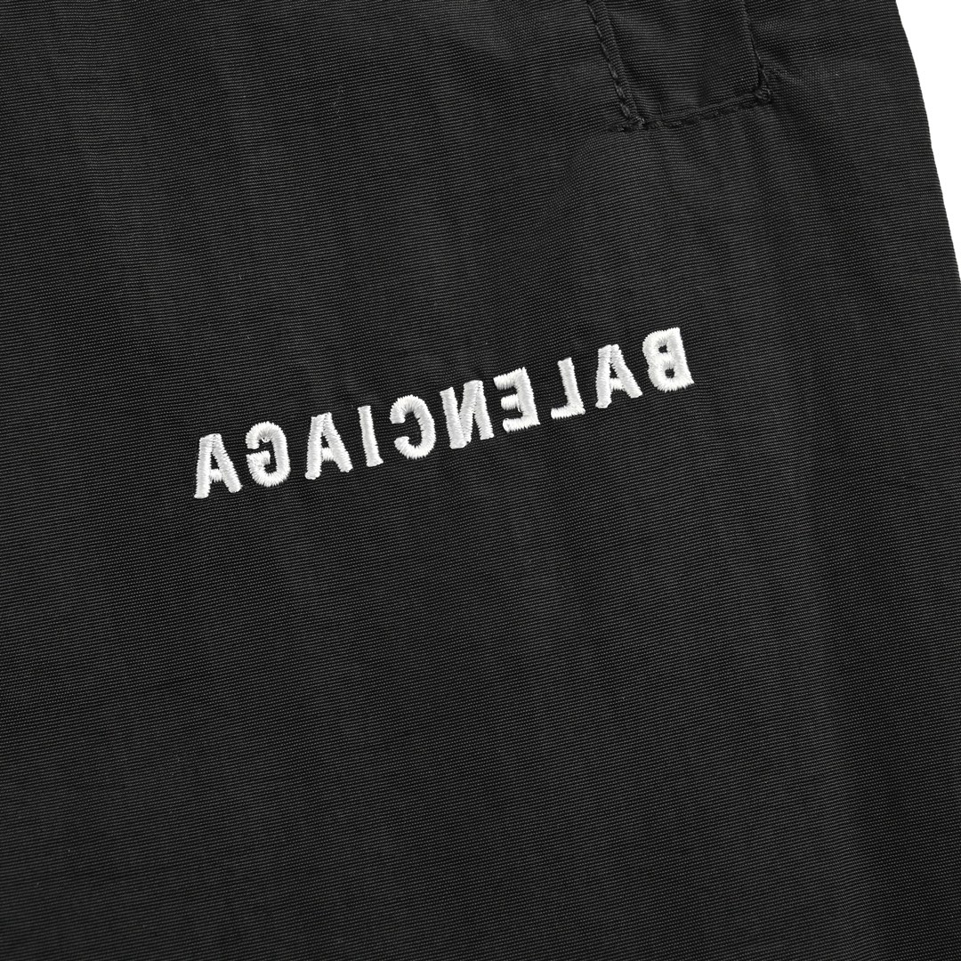 Balenciaga 24Fw mirrored lettering embroidered trousers