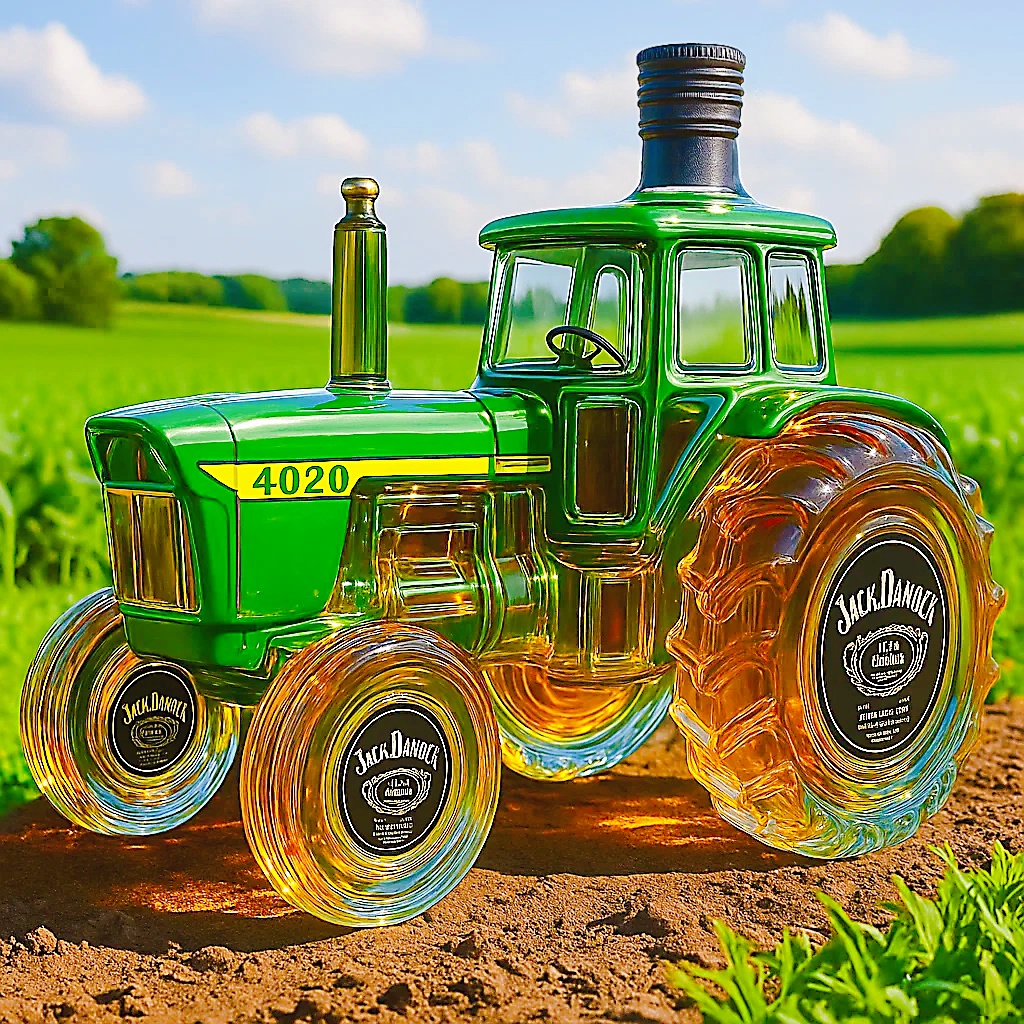 Classic John Deere 4020 Whiskey Bottle