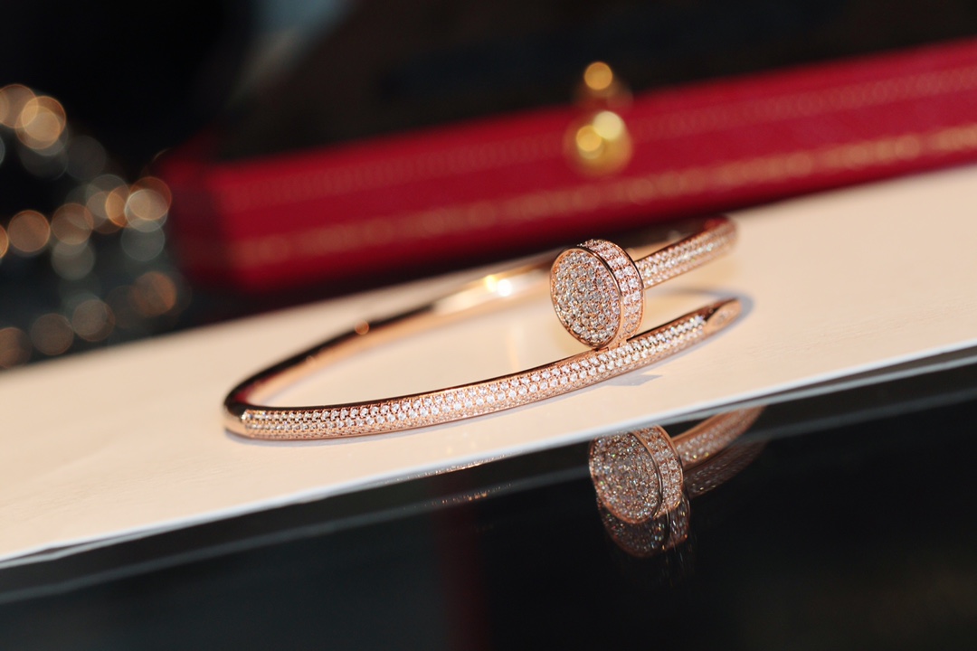 Cartier thick nail diamond bracelet