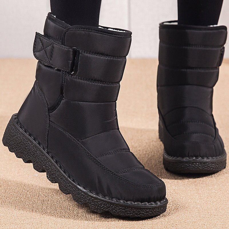 Casual Watarproof Platform Heels Botas Mujer