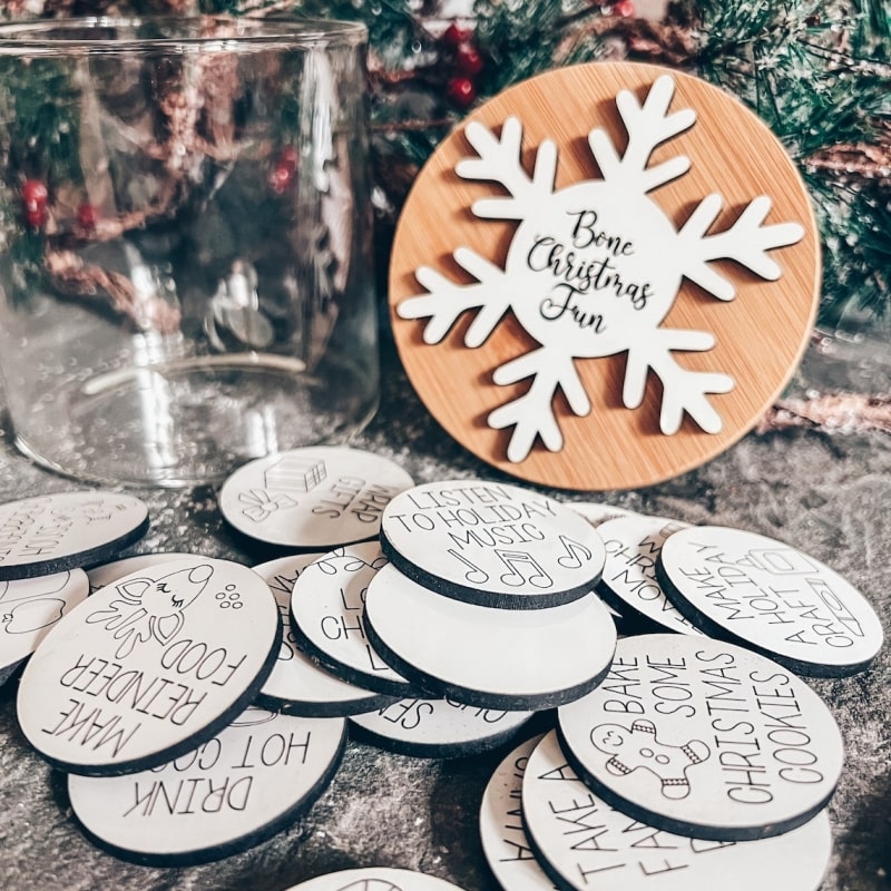 Family Christmas Advent Tokens