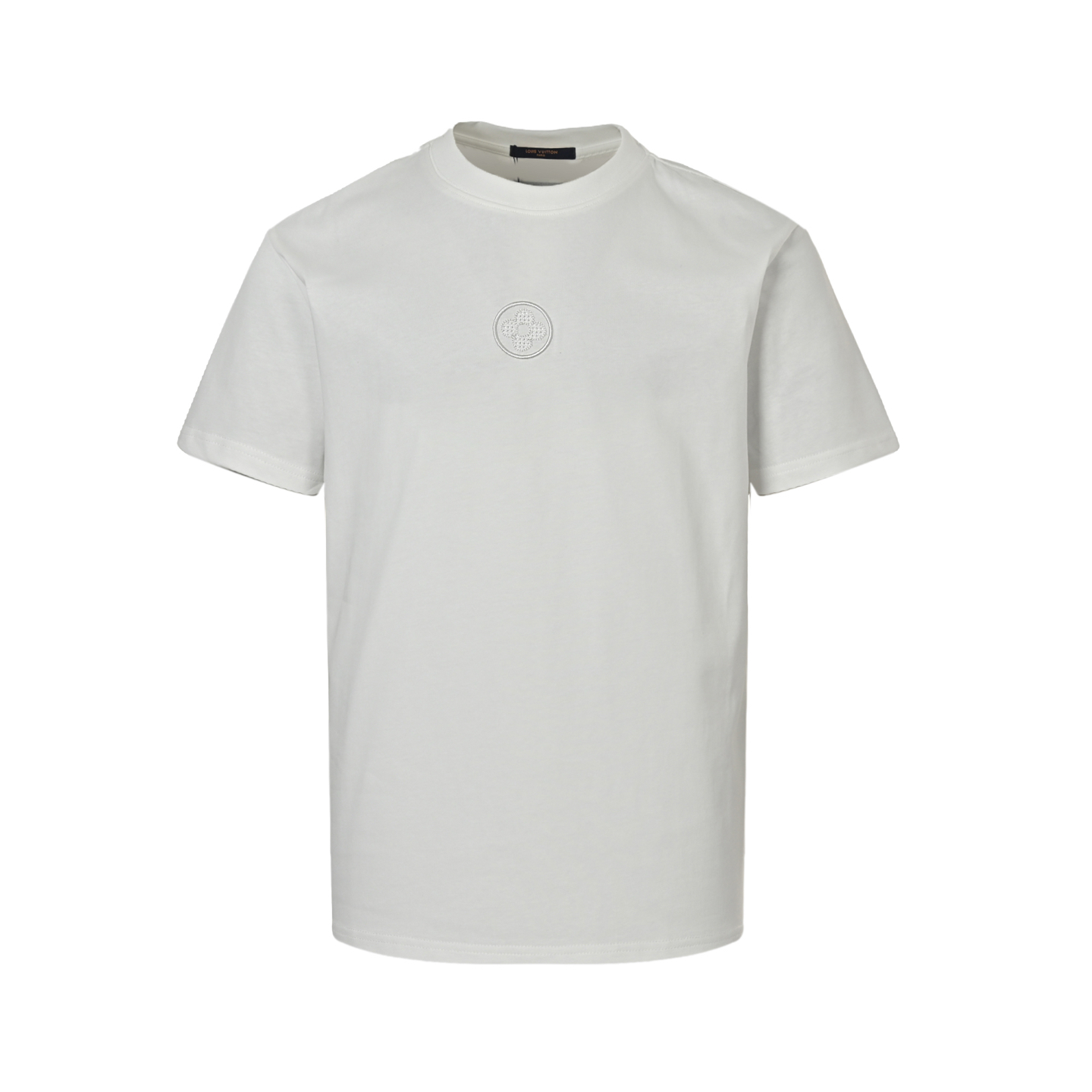 Louis Vuitton 25ss front and back embroidered logo short sleeves