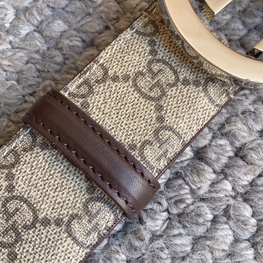 Gucci Marmont printed leather belt 4.0cm wide