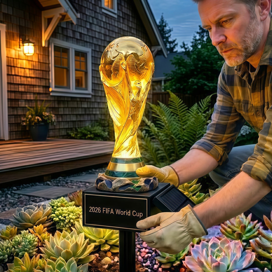 🌟2026 FIFA World Cup Commemorative Solar Trophy Garden Light