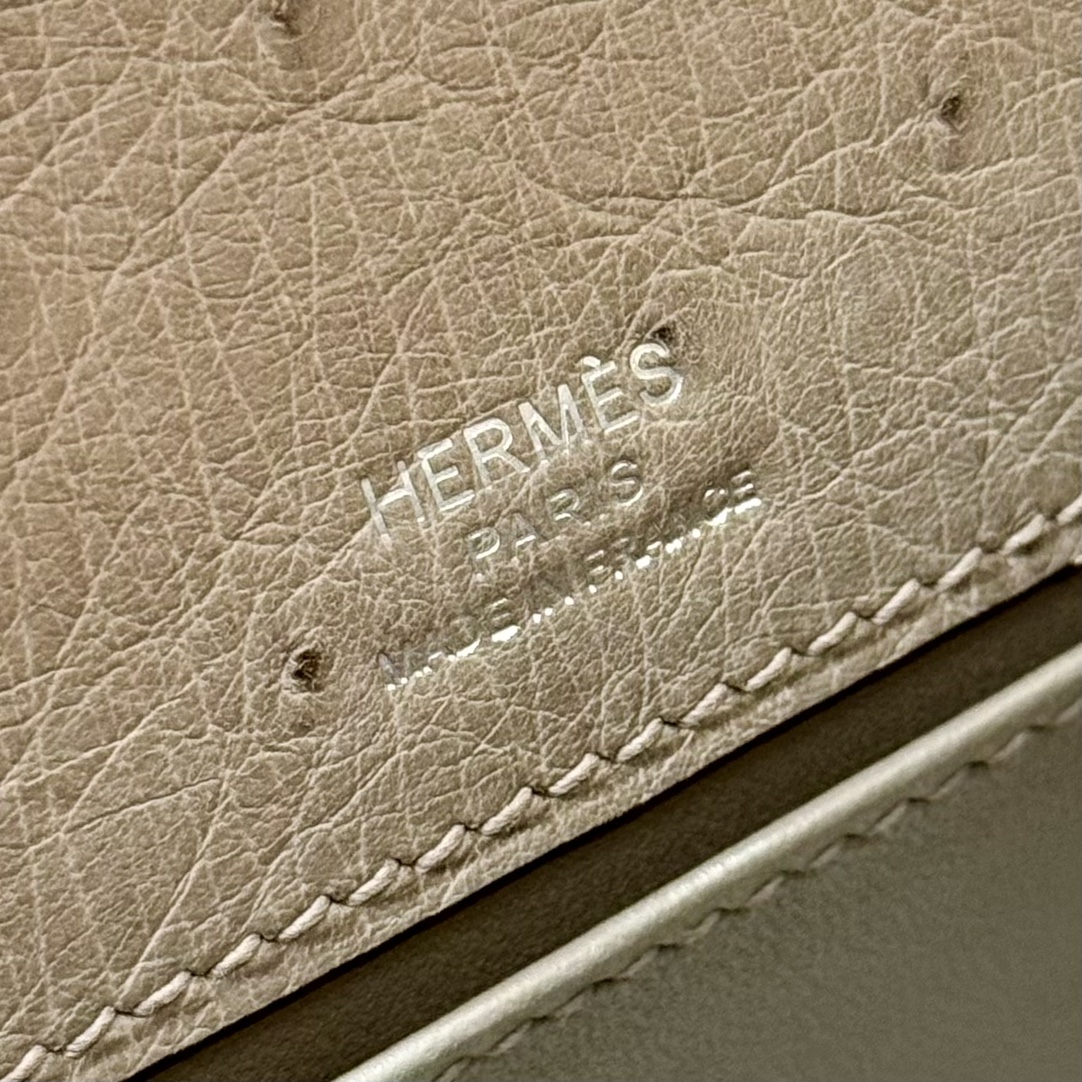 Hermès Kelly Pochette 18Gris tourterlle handbag (handmade to order)