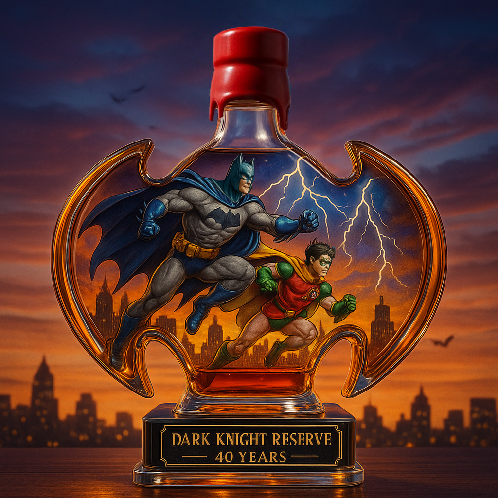 Dark Knight Reserve 40th Anniversary Limited Edition Whiskey Bottle